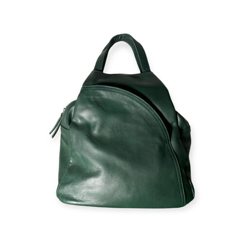 Leather Convertible Backpack-Forest