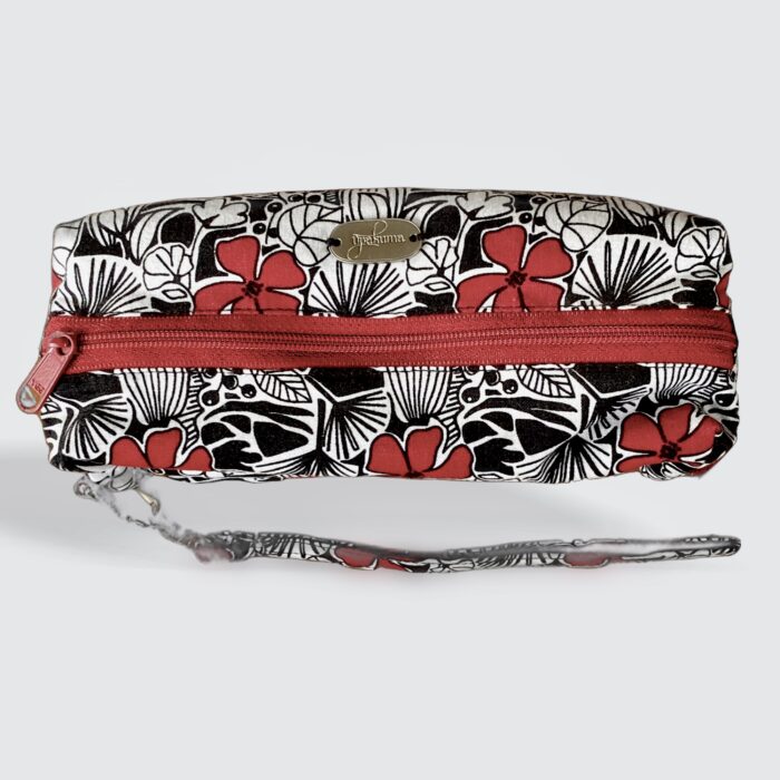 Multi Purpose Pouch-Red Floral-closed