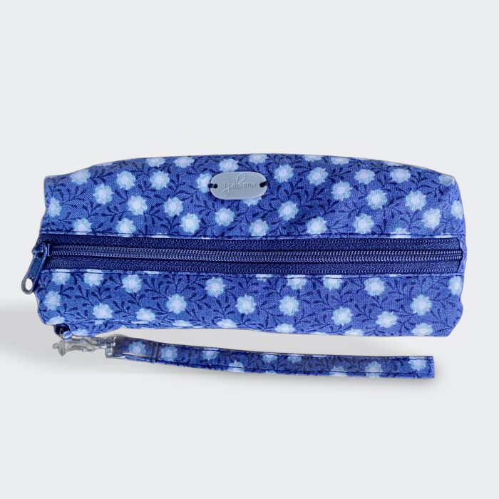 Multi Purpose Pouch–Blue Daisy-Closed