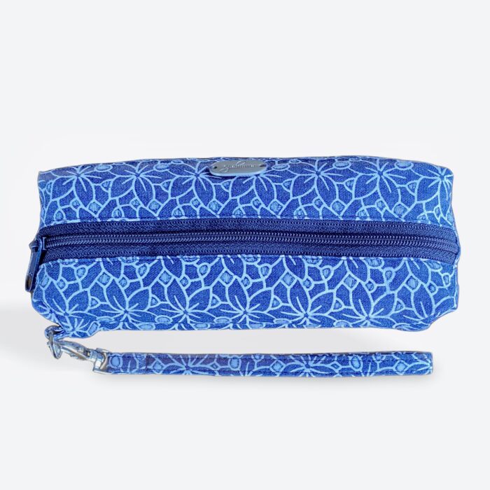 Multi Purpose Pouch–Denim Daisy-Closed